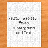 Personalisiertes Riesenpuzzle Hochformat 46x62cm 500 Teile