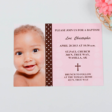 Taufe Mädchen Einladungskarte Personalisieren 127x178
