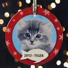 Kätzchen Personalisierter Schmuck für Weihnachten und für nette Leute