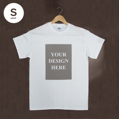 Weiß Kleine Größe S T-Shirt Baumwolle Hochformat für Erwachsene Gestalten