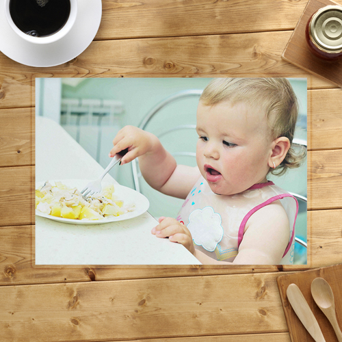 Essen macht Spaß Tischdeckchen für unsere Kleinen 410x285 mm personalisieren