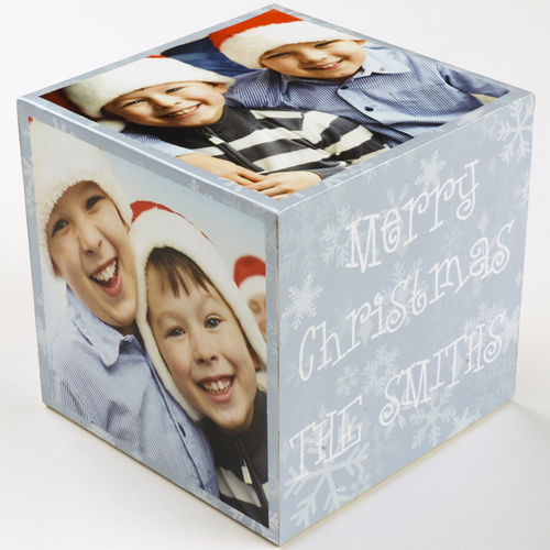 Fröhliche Weihnachten  5 gestaltbare Fotowürfel