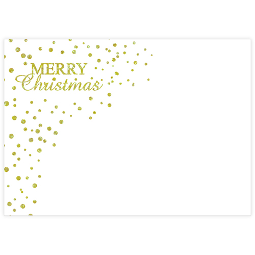 Fröhliche Weihnachten Gold Glitzer Weihnachtswünsche Personalisieren 127x178