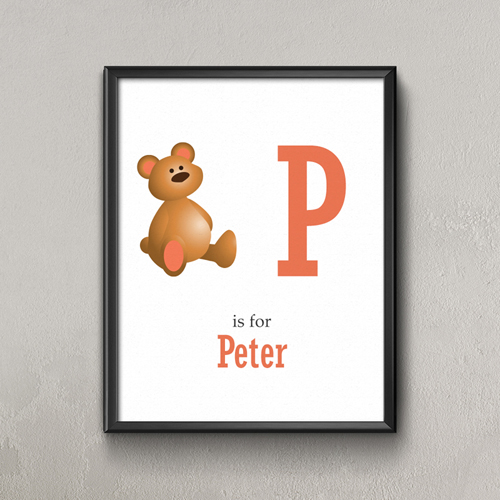 Bär Personalisiertes Poster für Kinder