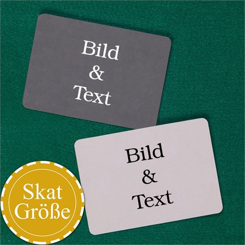 SKAT Kartenspiel Blanko zum vollständigen Personalisieren Querformat