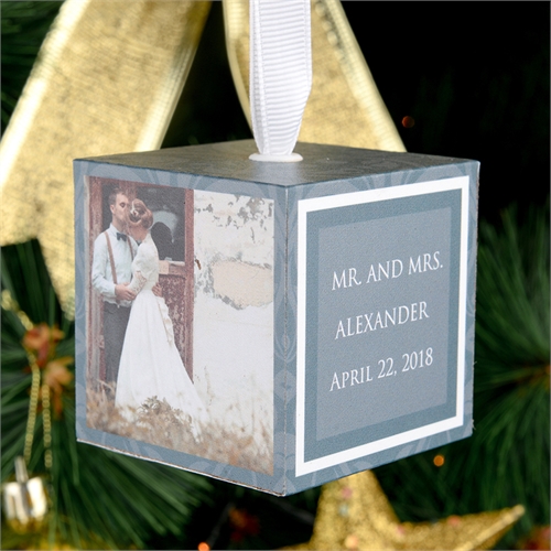 Hochzeit Heirat Fotowürfel selbst gestalten Weihnachten 5,1 cm Holzwürfel