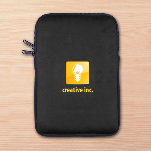 Schwarze iPad Mini Tasche Hochformat Einseitig Personalisieren 21,0 x 14,6 cm