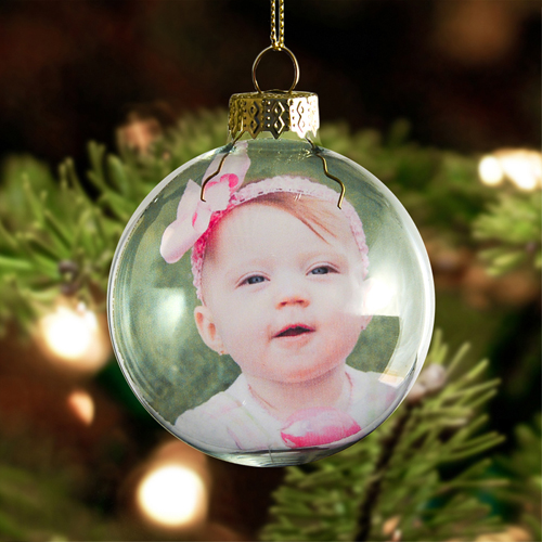 Christbaumkugel aus Glas Weihnachtskugel mit Deinem persönlichen FOTO bedruckt