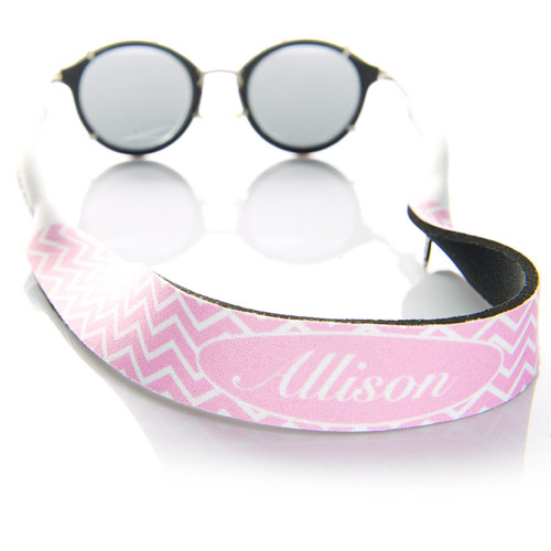 Monogramm Pink Sonnenbrillenband Personalisieren