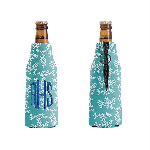 Bestickt Aquaa Riff Personalisierter Flaschenkühler mit Reißverschluss