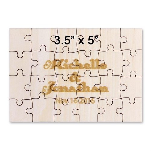 Baby Holzpuzzle 89 x 127 mm 24 Teile Querformat Personalisieren
