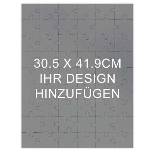 Puzzle als Einladung Holz Hochformat 305 x 419 mm, 24, 54 oder 285 Teile