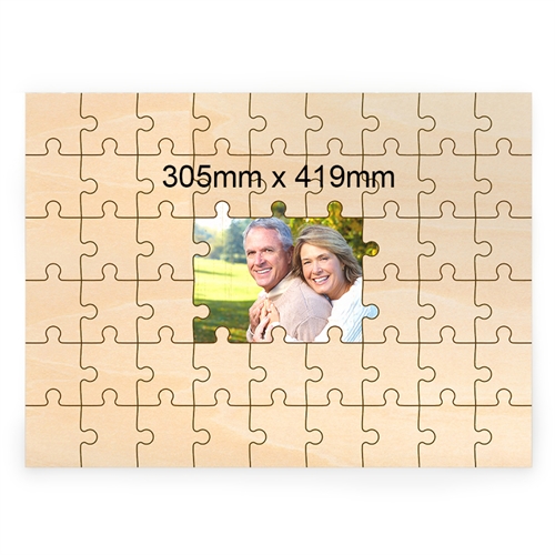 Holzpuzzle Das Puzzle aus Holz Personalisieren Erinnerung 305x419 mm 49 Teile