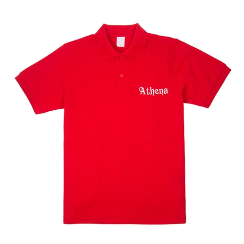 Poloshirt Bestickte Berufskleidung Personalisieren Polohemd XL Rot