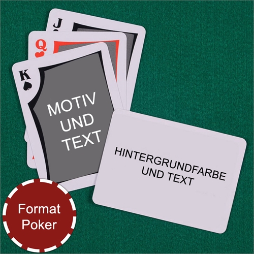 Modernes Personalisiertes Kartenspiel Querformat