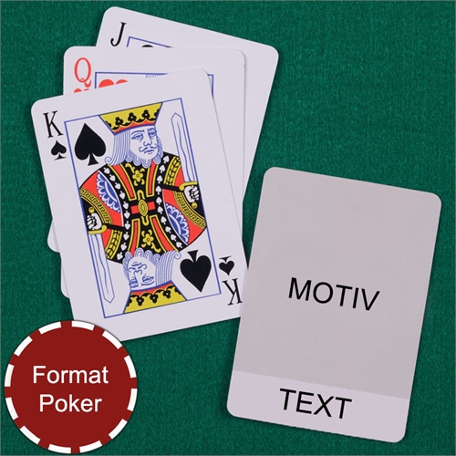 Coole Spielkarten Poker Eingebetteter Text