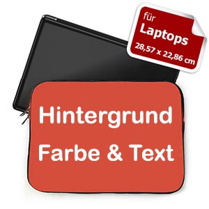 Hintergrund Rot Text personalisiert Kleine Laptop Tasche