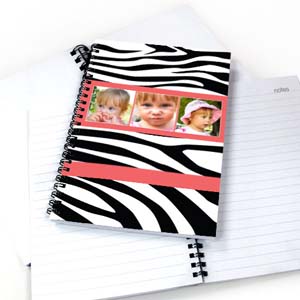 Notizbuch Dreier Kollage Zebra Pink