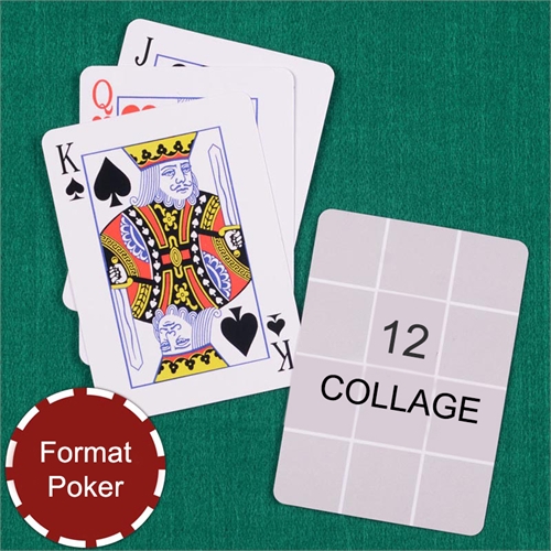 Poker Spielkarten Zwölf Fotos Fotokollage