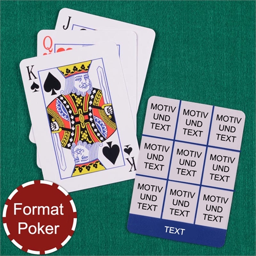 Poker Spielkarten Neun Fotos Fotokollage Navy
