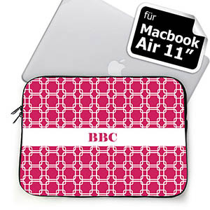 Initialisierte Hot Pink Links MacBook Air 11 Tasche