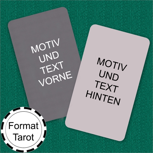 Tarot Format Personalisierbares Kartenspiel (Blanko)