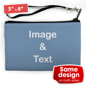 Kleine Personalisierte Clutch Bag – 2 gleiche Motive