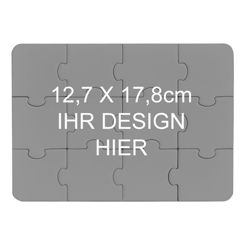 Ihr Design Drucken Einladungspuzzle Zwölf Teile 12,7 x 17,8 cm