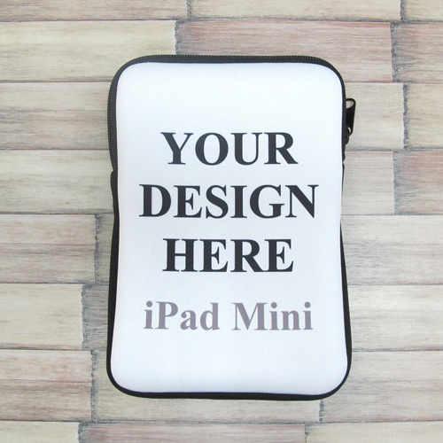 Reißverschluss Farbwahl iPad Mini Hülle Hochformat Einseitig Personalisieren 21,0 x 14,6 cm