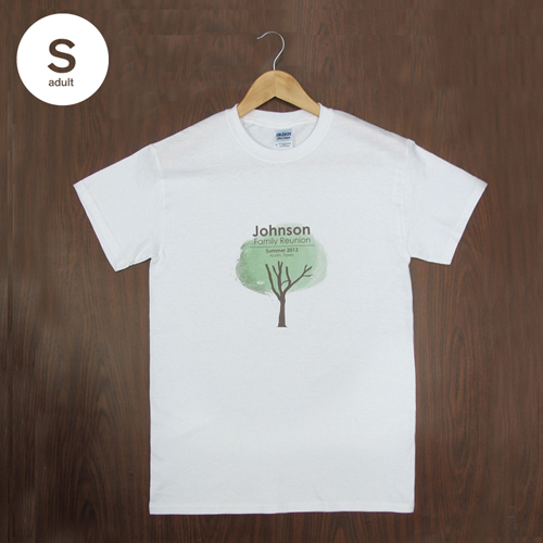 Größe S T-Shirt Weiß Hochformat Minibild Personalisieren 100% Baumwolle