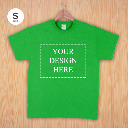 Größe S T-Shirt Grün 4er Collage, Querformat, Personalisierte Baumwolle