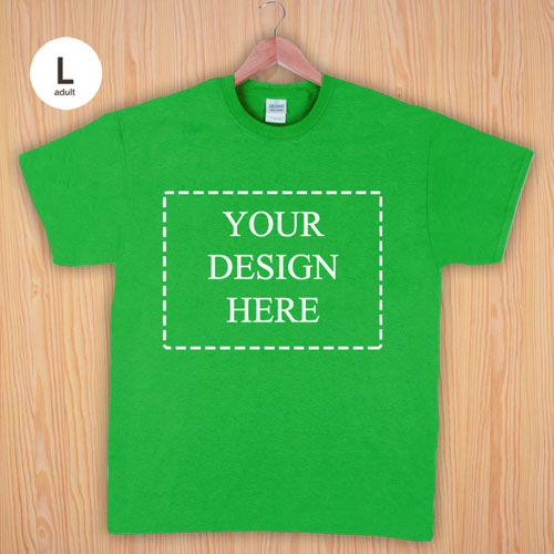 Größe L T-Shirt Grün 4er Collage, Querformat, Personalisierte Baumwolle