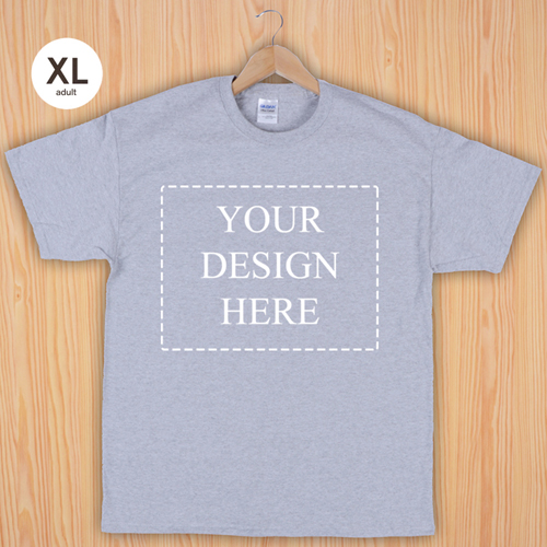 Größe XL T-Shirt Silber Grau 4er Collage, Querformat, Personalisierte Baumwolle