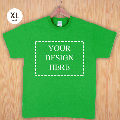 Größe XL T-Shirt Grün 4er Collage, Querformat, Personalisierte Baumwolle