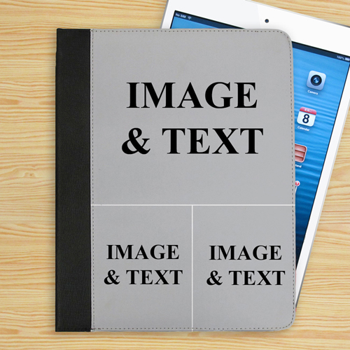 3er Collage Drei Fotos iPad Folio Case Personalisieren