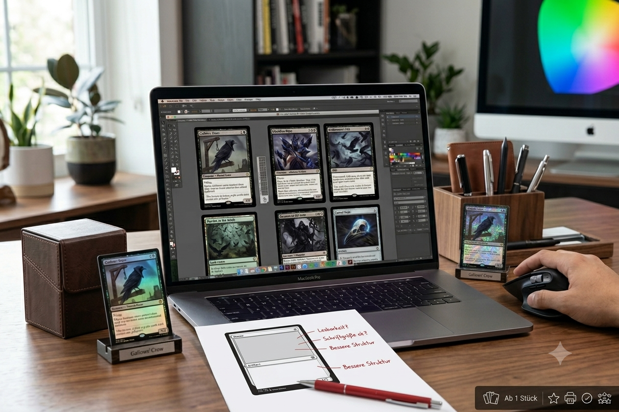 Trading Cards am Computer gestalten