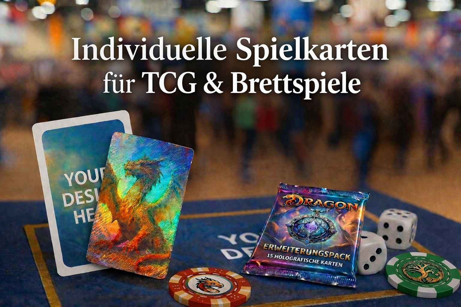 Individuelle Spielkarten für TCG und Brettspiele