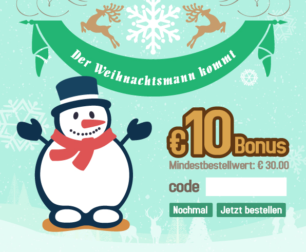 Der Weihnachtsmann kommt Spielen und gewinnen!